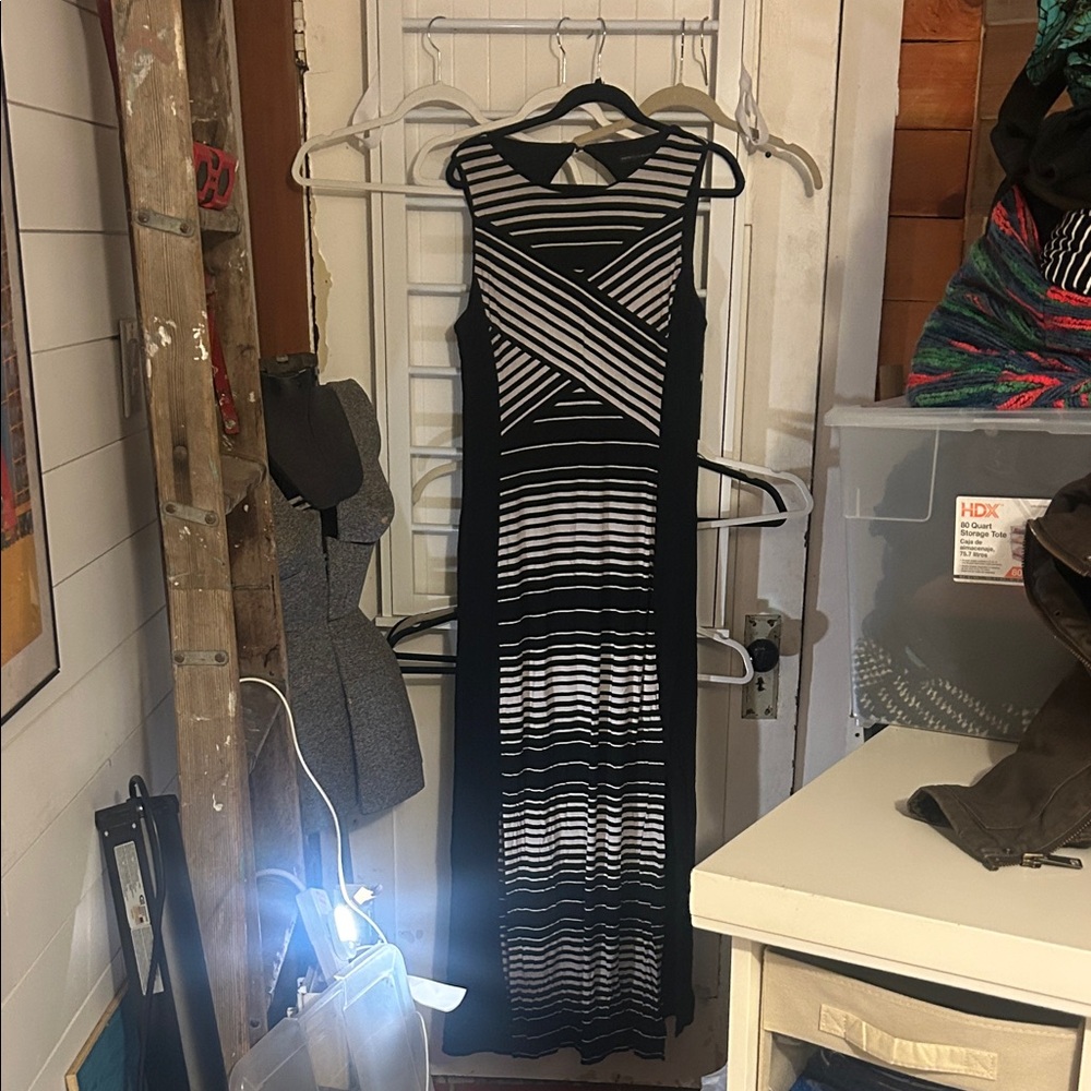 White House Black Market Striped Maxi Dress